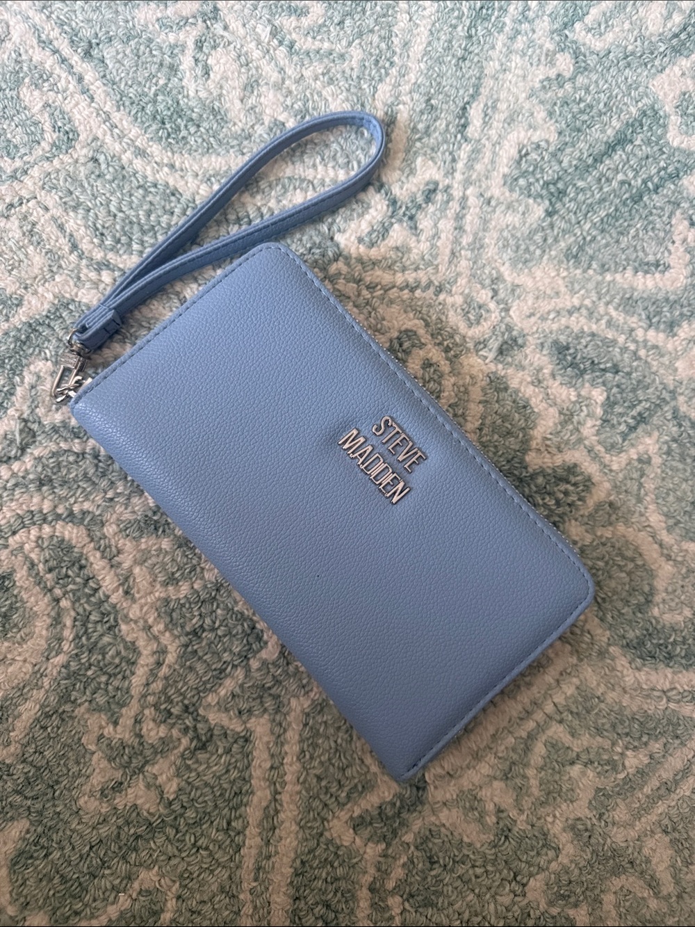 Steve Madden Light Blue Wristlet Clutch